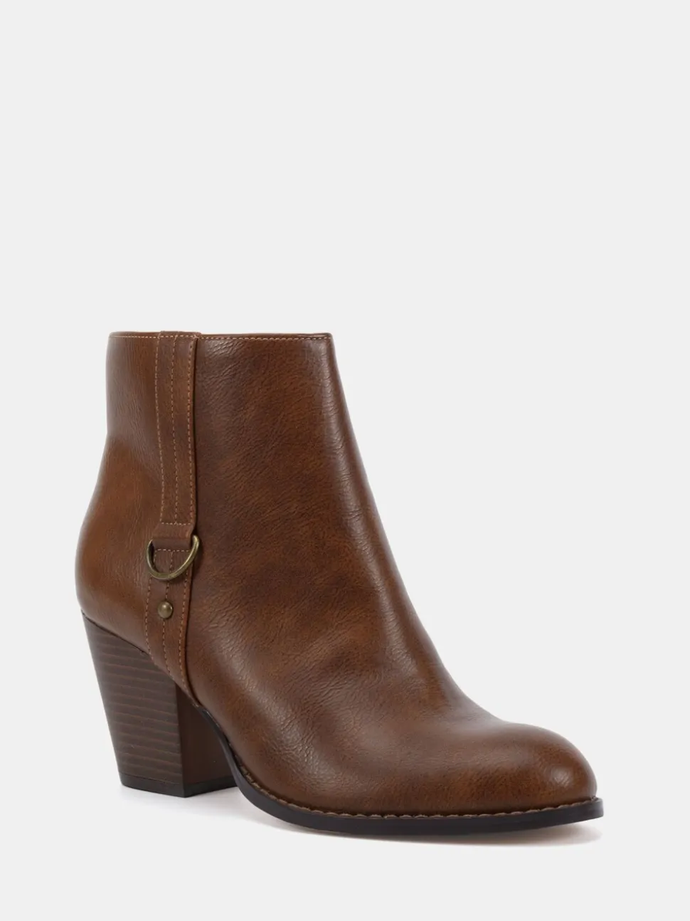 Écru - Novo Bottes à talons Juliette Coupe large