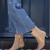 Écru - Novo Bottines kylie Coupe large à talon aiguille