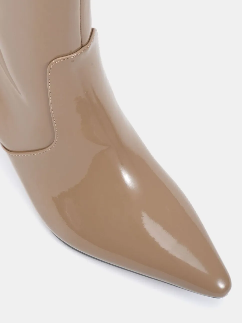 Écru - Novo Bottines kylie Coupe large à talon aiguille