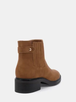 Écru - Novo Bottines plates Chelsea Darlina à Coupe large