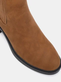 Écru - Novo Bottines plates Chelsea Darlina à Coupe large