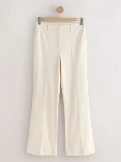 écru - Pantalon bootcut N. Premium en velours côtelé