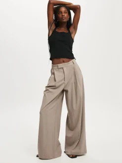 Écru - Pantalon plissé Cotton On Izzy