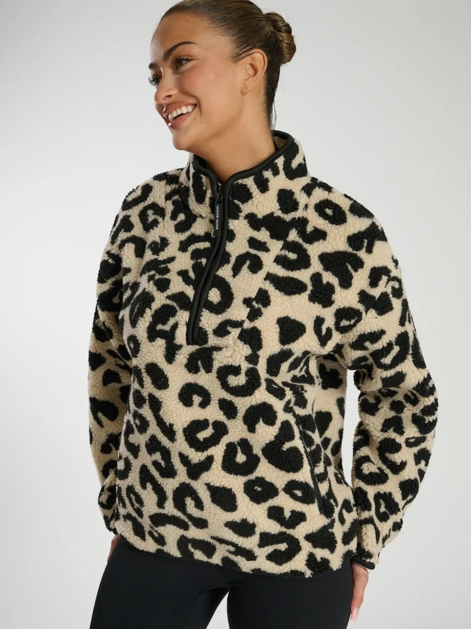 Écru - South Beach Borg Veste Quarter Zip