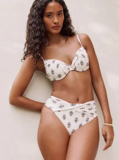 Écru wood block - Bas de bikini