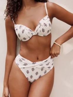 Écru wood block - Bas de bikini