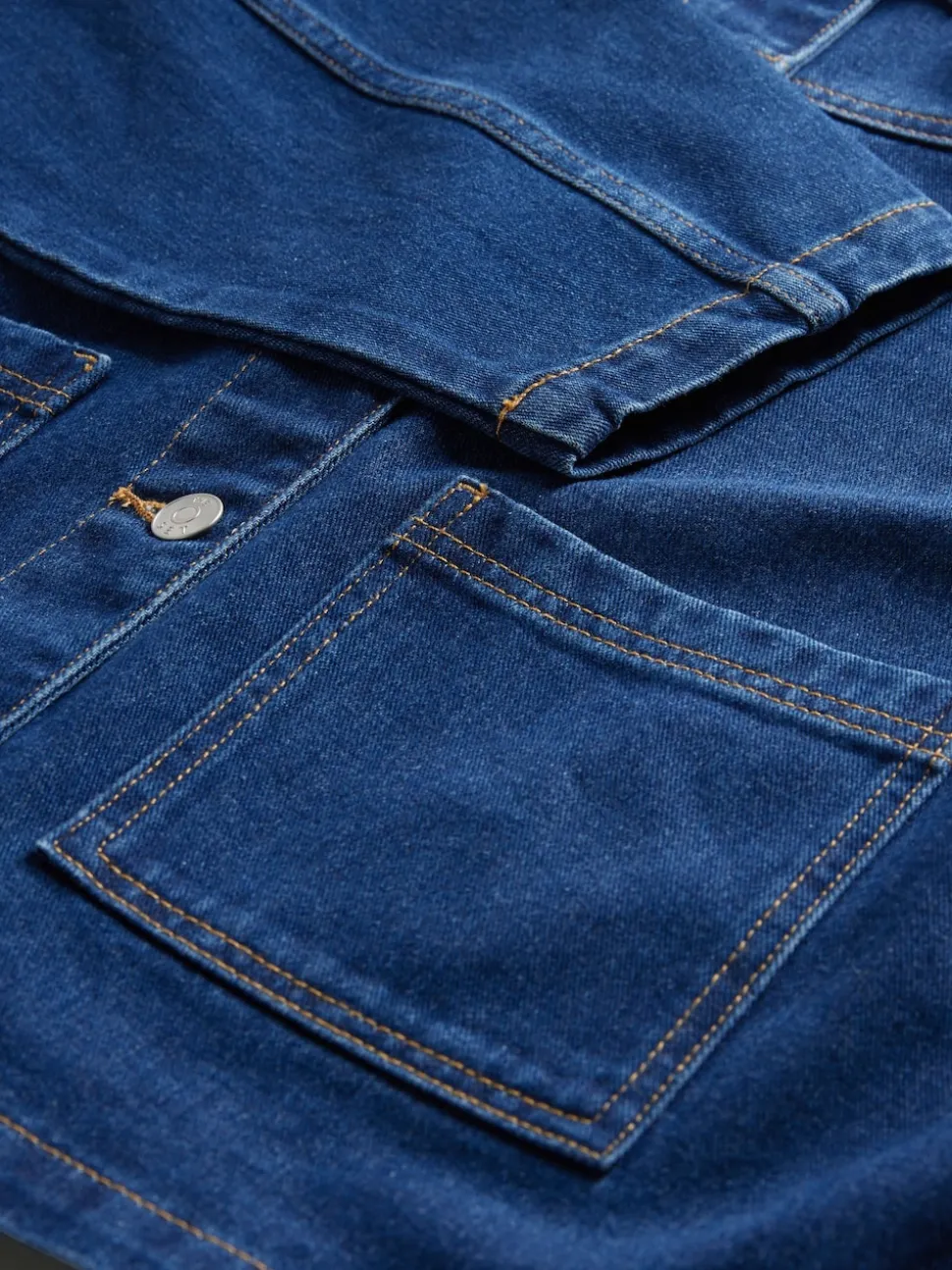 Écru/bleu moyen - The Set 2 Lot de vestes-chemises Denim