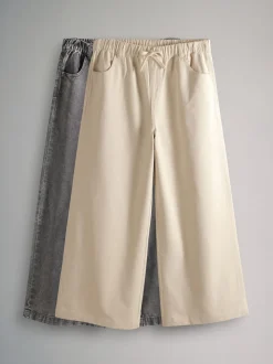 Écru/gris délavé - The Set 2 Lot Jeansample à enfiler