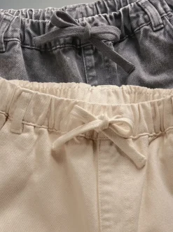 Écru/gris délavé - The Set 2 Lot Jeansample à enfiler