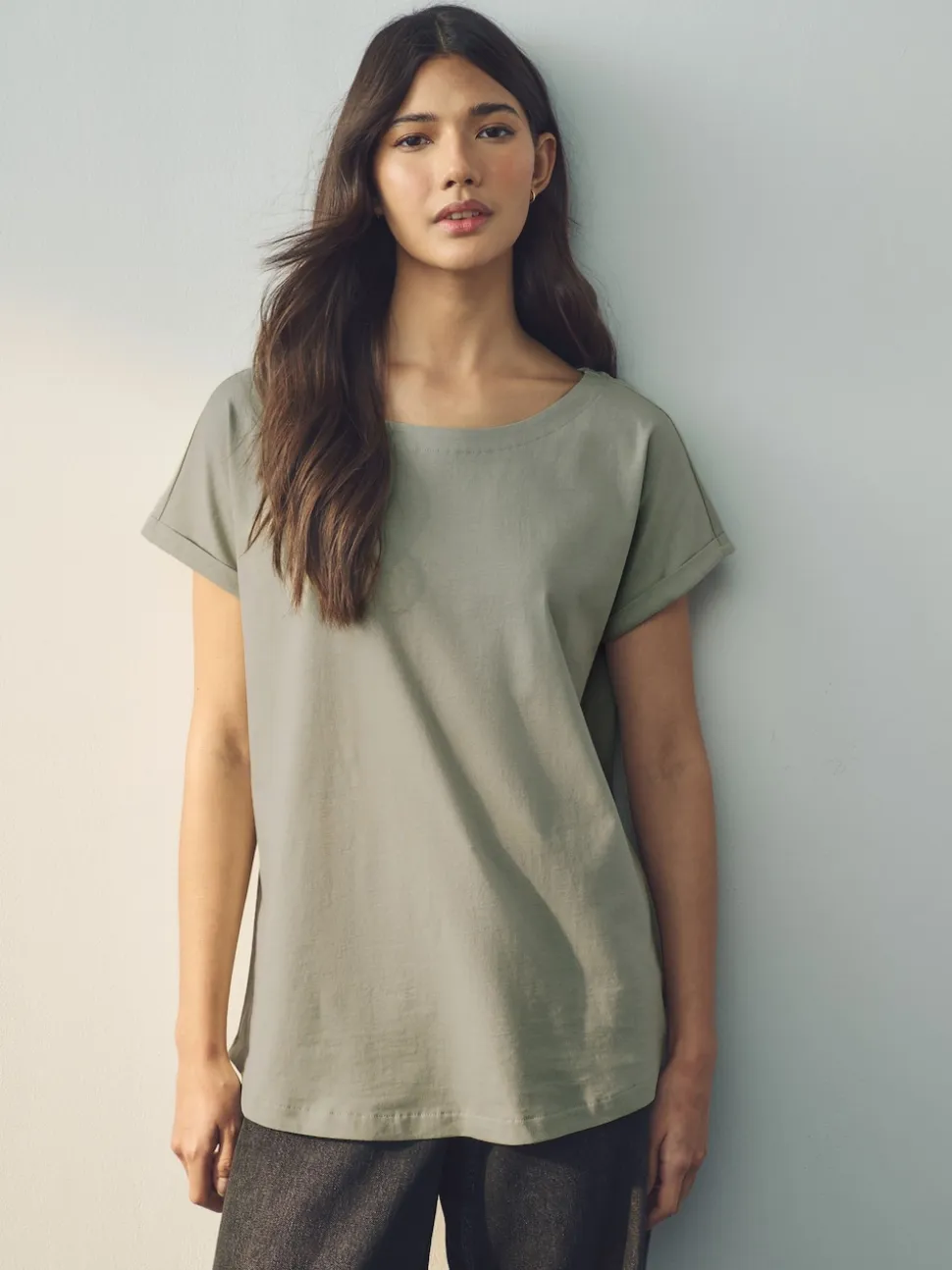 Écru/Taupe/Brown/Bleu/Jaune - Lot de 5 T-shirts à mancherons