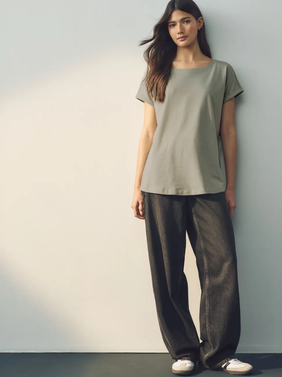 Écru/Taupe/Brown/Bleu/Jaune - Lot de 5 T-shirts à mancherons