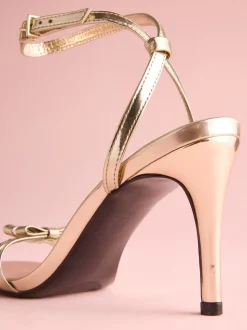 Cuir doré - Sandales à talons Tabitha Simmons X Next Midnight Siren avec nœud