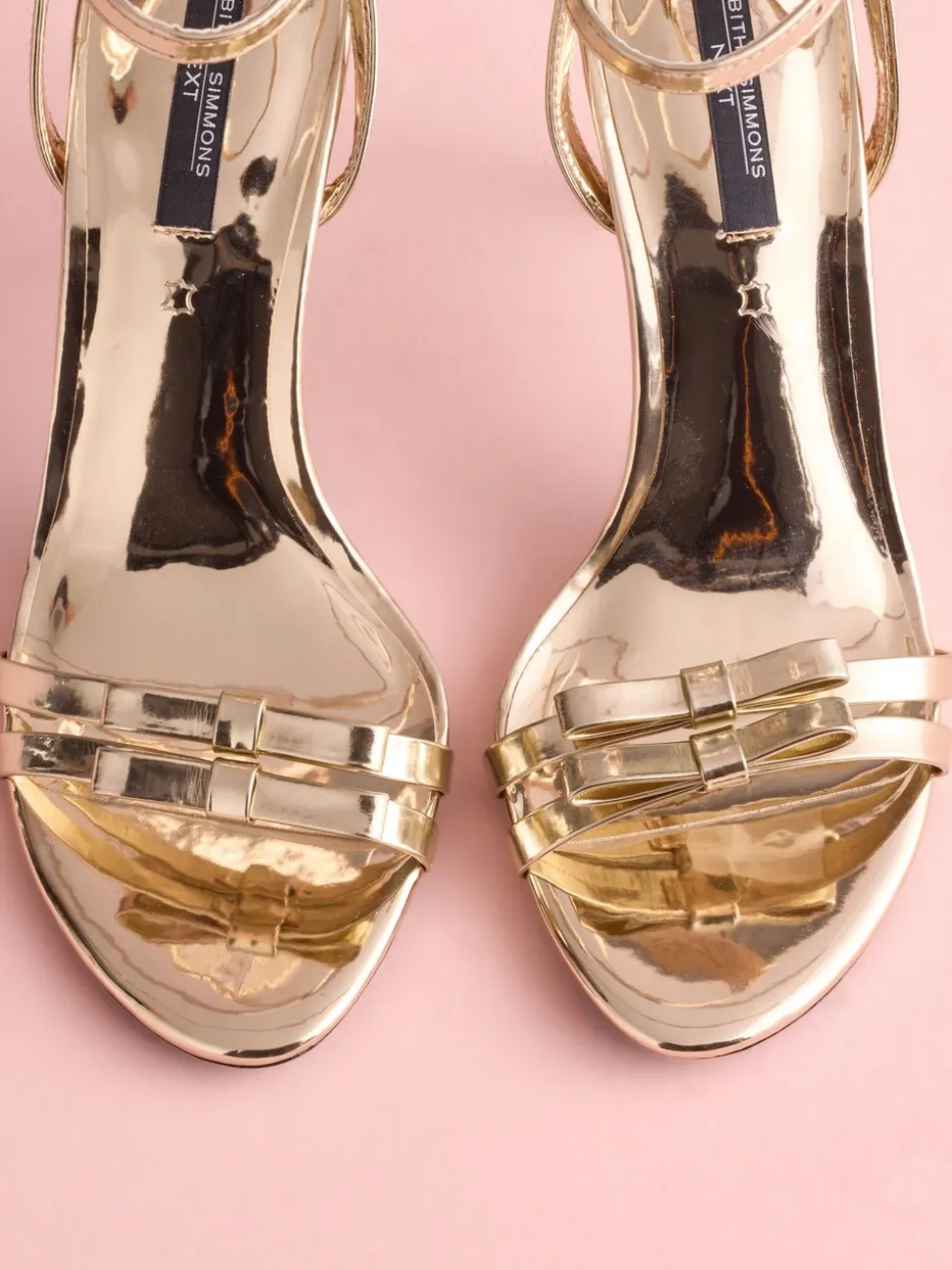Cuir doré - Sandales à talons Tabitha Simmons X Next Midnight Siren avec nœud