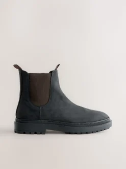 Cuir huilé noir - Chelsea Bottes/Bottines Forever Comfort® à bout rond