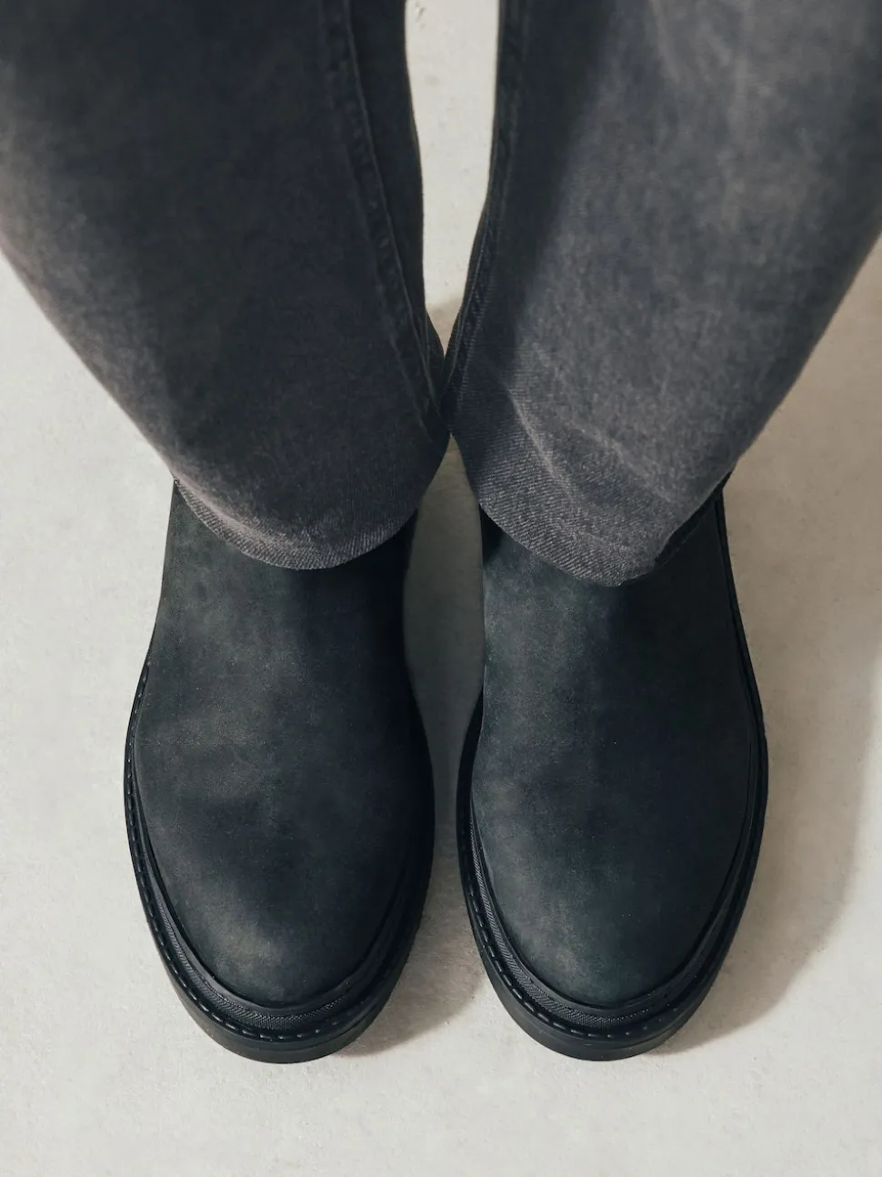 Cuir huilé noir - Chelsea Bottes/Bottines Forever Comfort® à bout rond