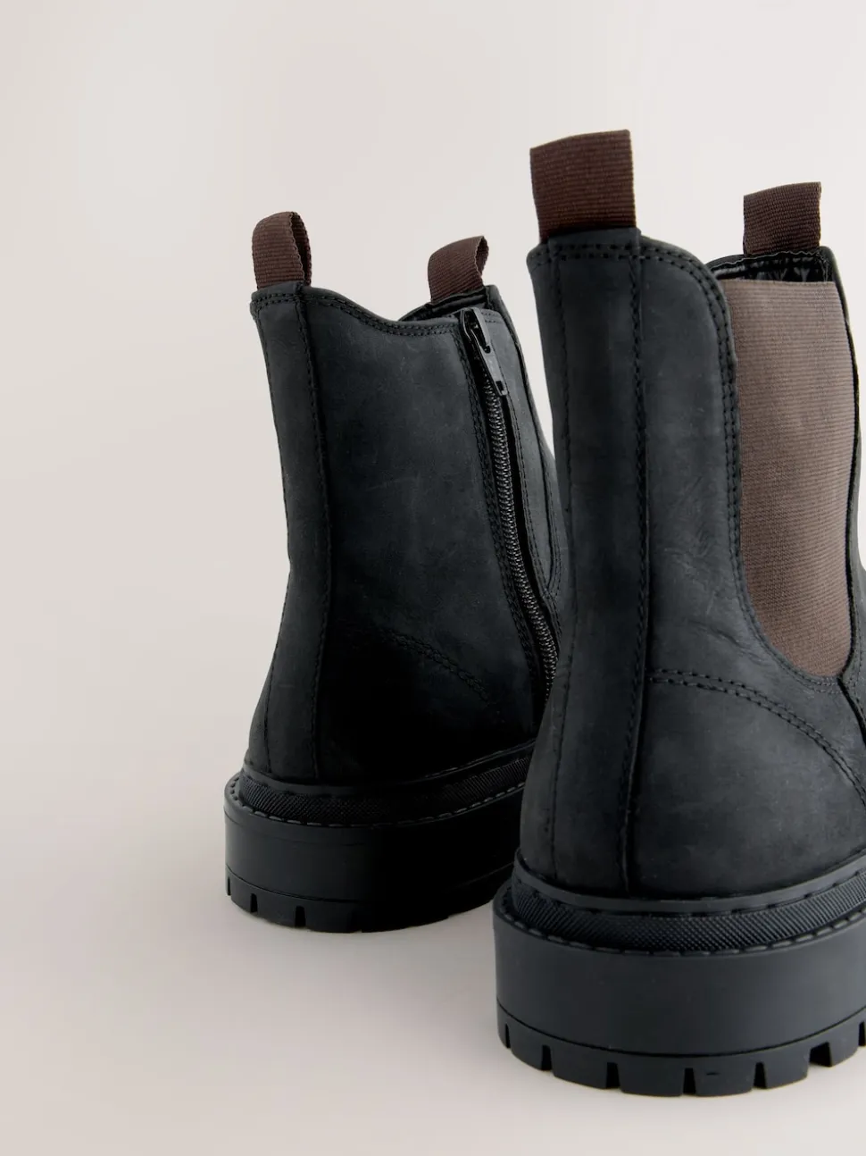 Cuir huilé noir - Chelsea Bottes/Bottines Forever Comfort® à bout rond