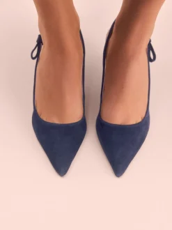 Cuir marine - Tabitha Simmons x Next Dela à talons pointus à bride arrière