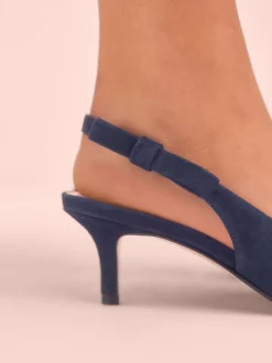 Cuir marine - Tabitha Simmons x Next Dela à talons pointus à bride arrière