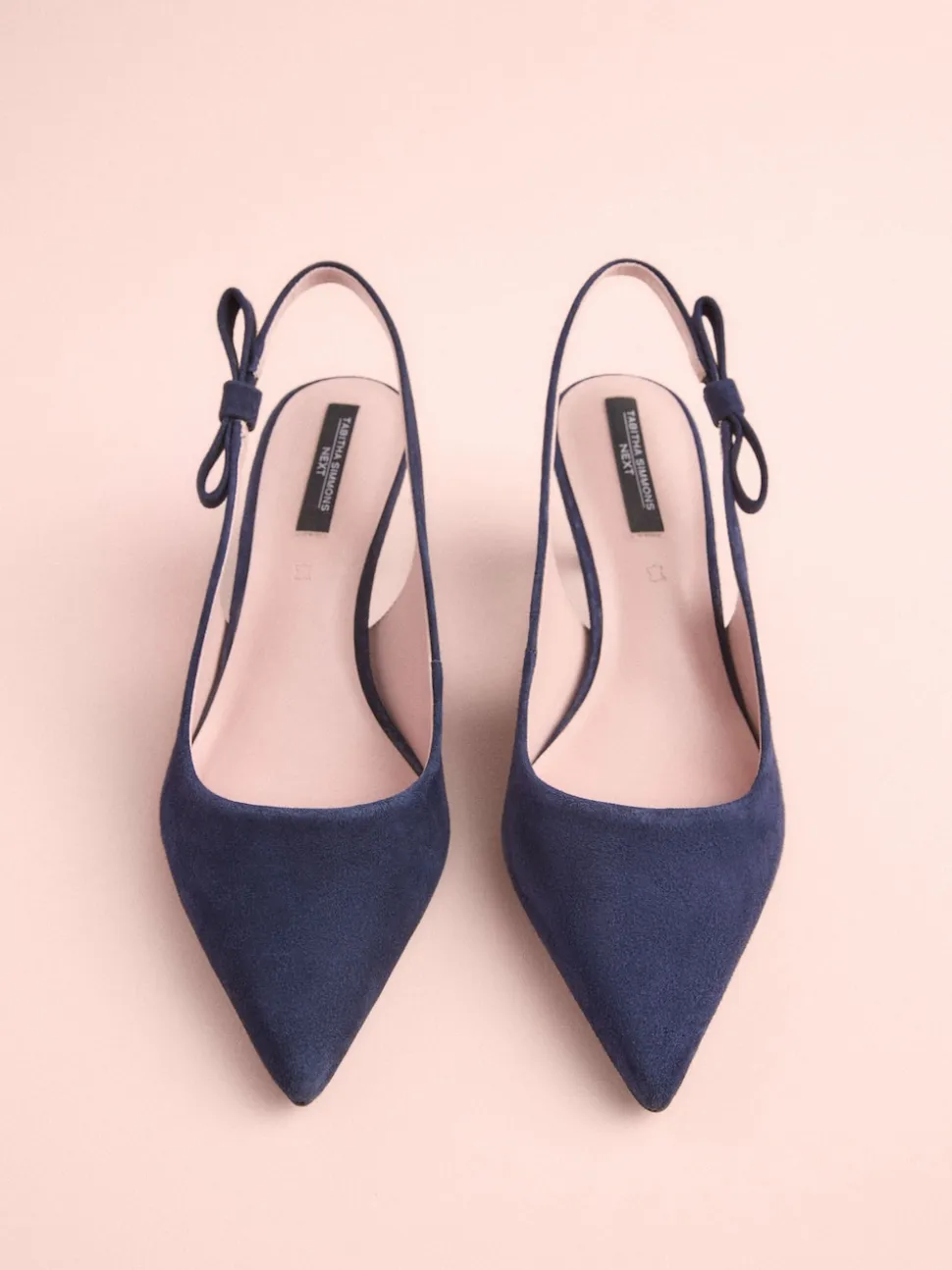 Cuir marine - Tabitha Simmons x Next Dela à talons pointus à bride arrière