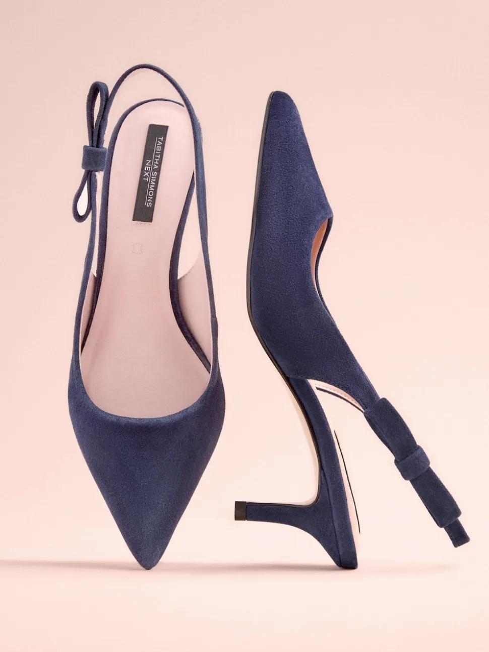 Cuir marine - Tabitha Simmons x Next Dela à talons pointus à bride arrière