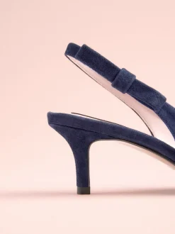 Cuir marine - Tabitha Simmons x Next Dela à talons pointus à bride arrière