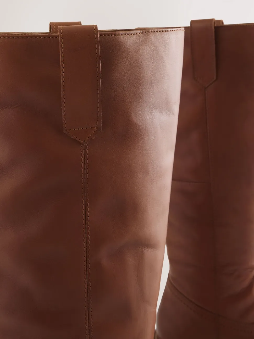 Cuir marron fauve - Bottes à enfiler Forever Comfort® hauteur genou