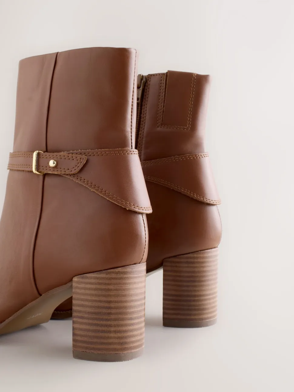 Cuir marron fauve - Bottines Forever Comfort® à pièces métalliques