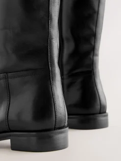 Cuir noir - Bottes d’équitation plates Forever Comfort®