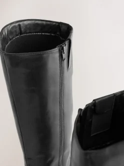 Cuir noir - Bottes d’équitation plates Forever Comfort®