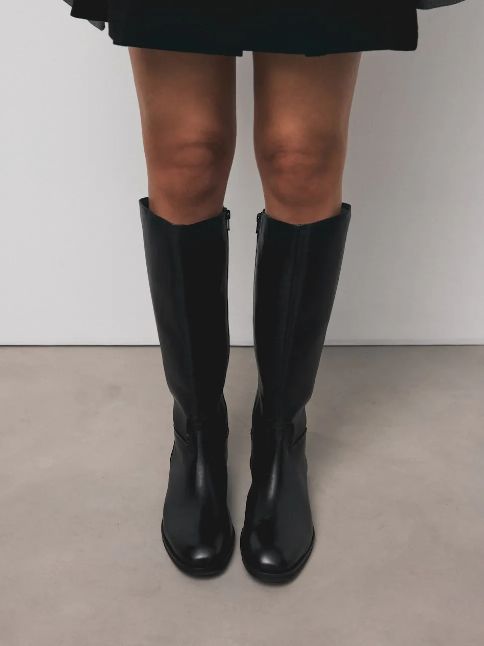 Cuir noir - Bottes d’équitation Forever Comfort® Coupe standard avec mollet large