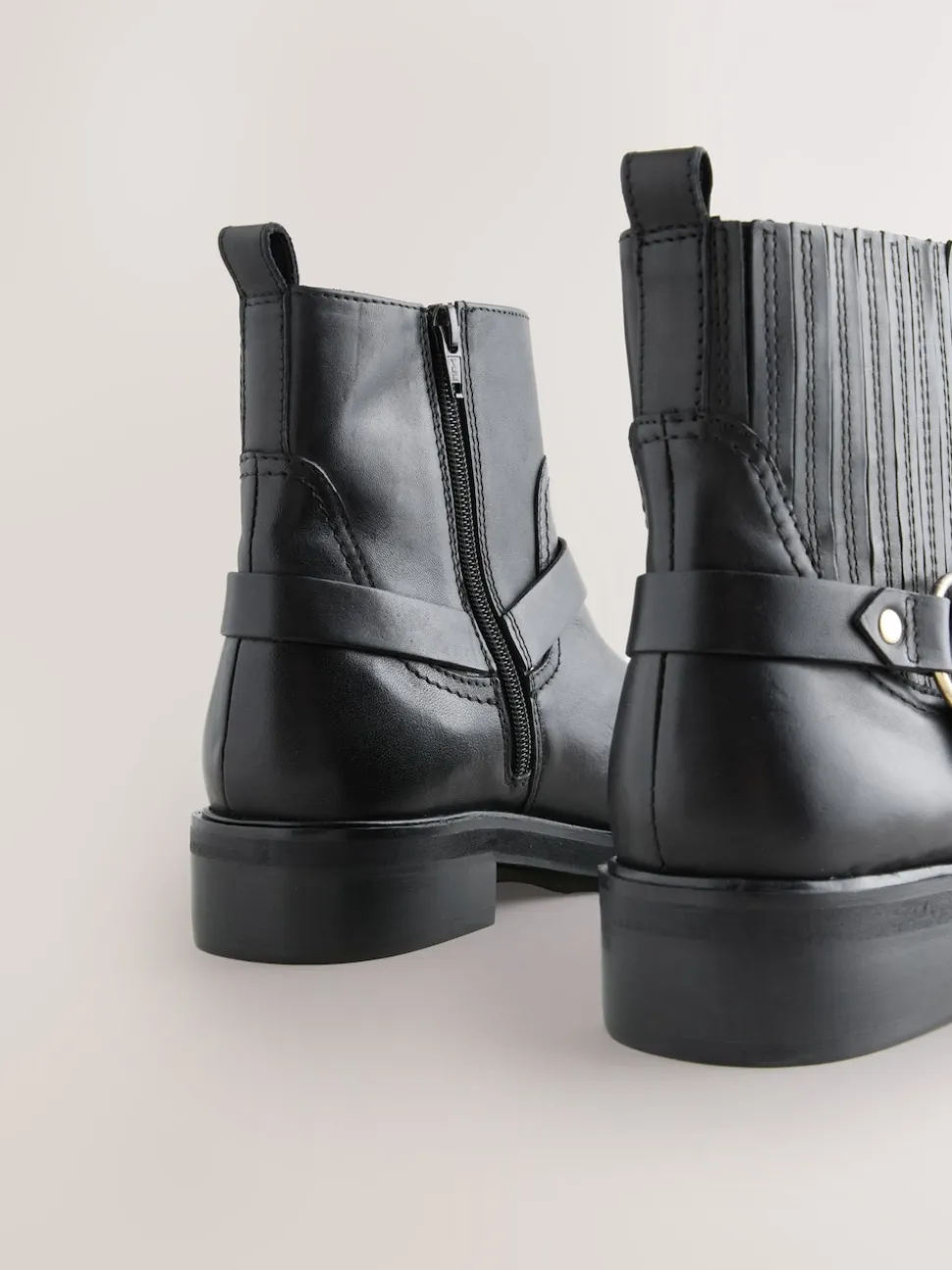 Cuir noir - Bottes Forever Comfort® Hardware Harness Chelsea