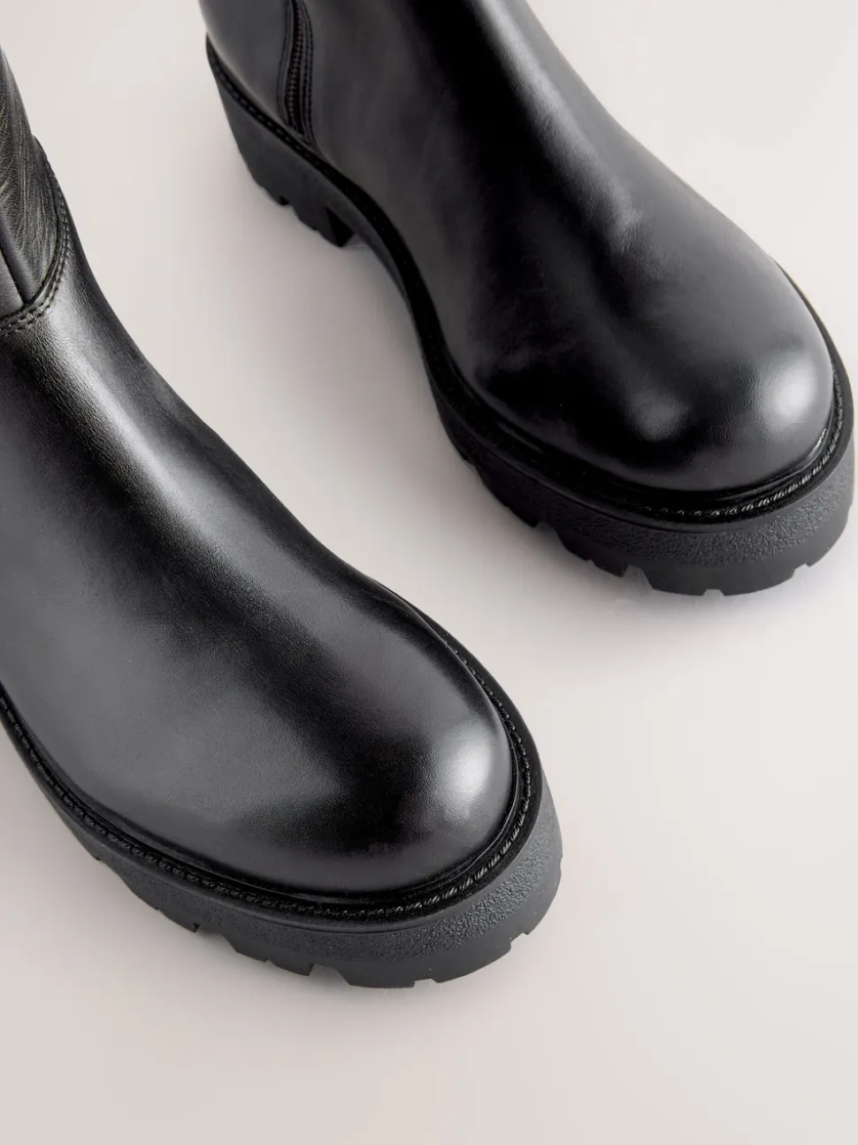 Cuir noir - Bottines Forever Comfort® Chelsea à semelles épaisses
