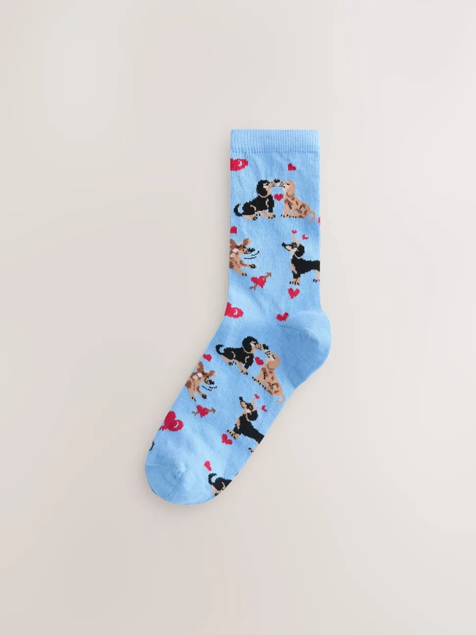 Cœur de chien bleu marine/gris - Paquet de chaussettes de cheville 4