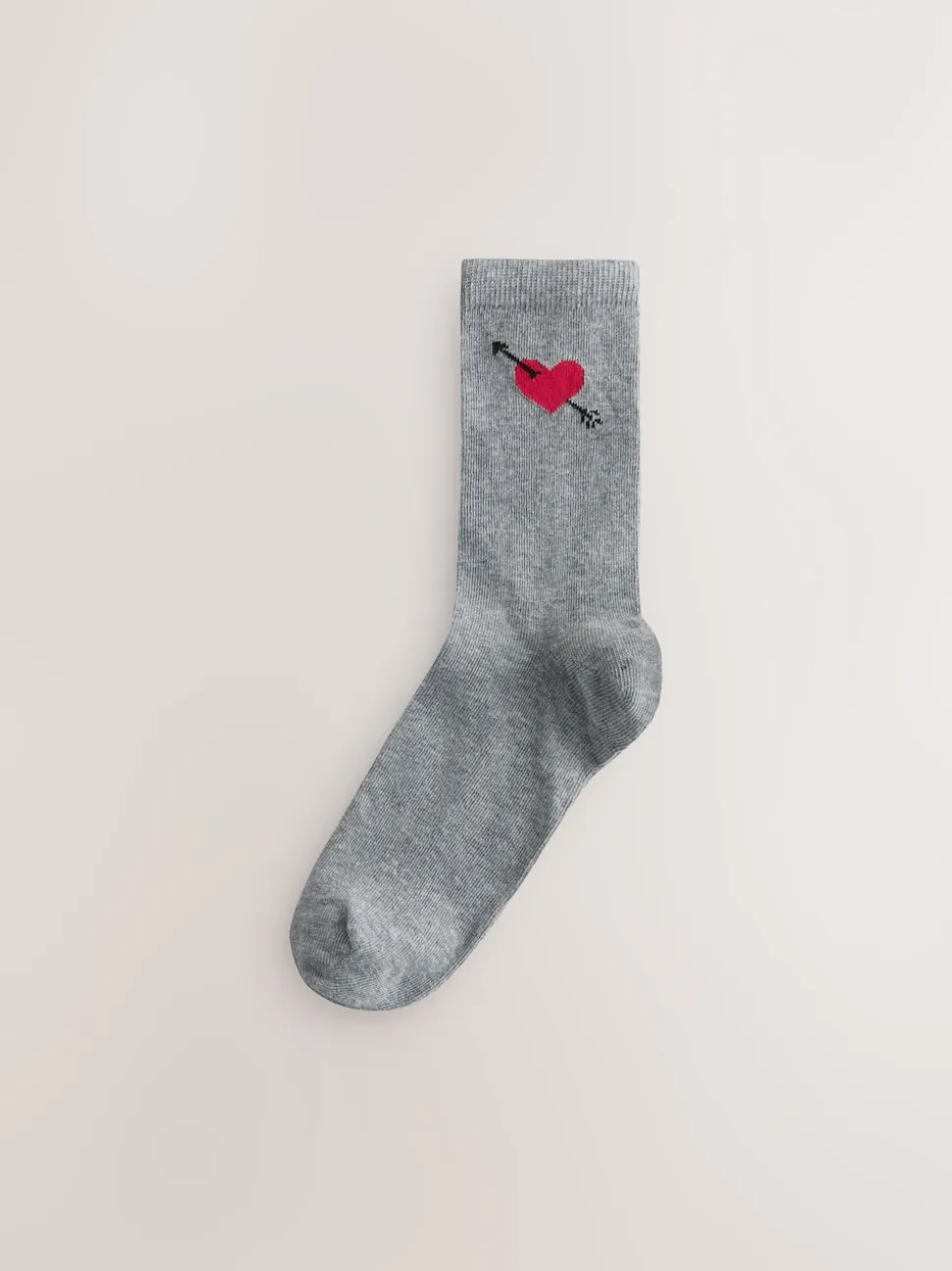 Cœur de chien bleu marine/gris - Paquet de chaussettes de cheville 4