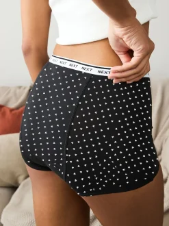 Cœur noir/rouge - Culotte pour règles abondantes 2 Pack