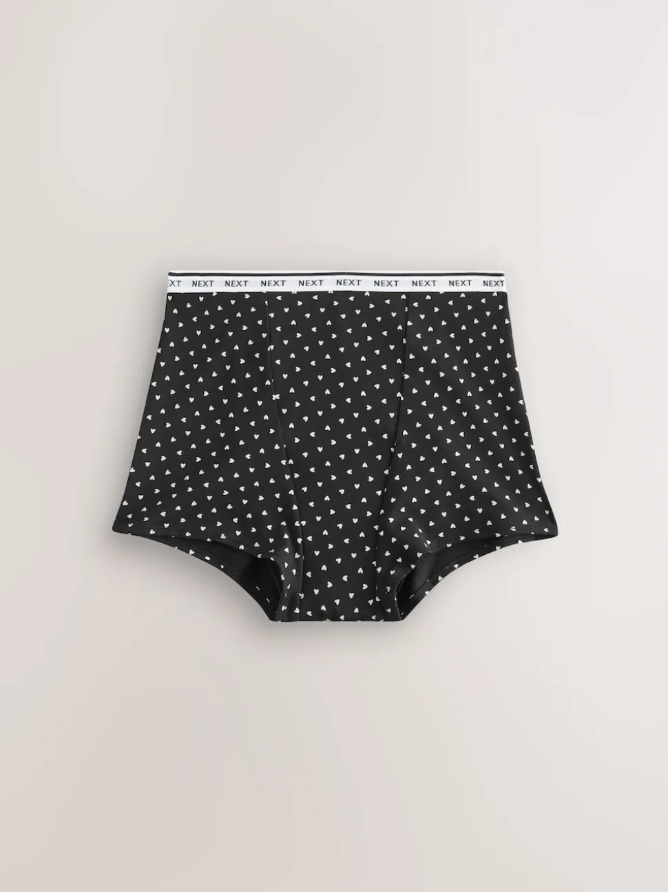 Cœur noir/rouge - Culotte pour règles abondantes 2 Pack