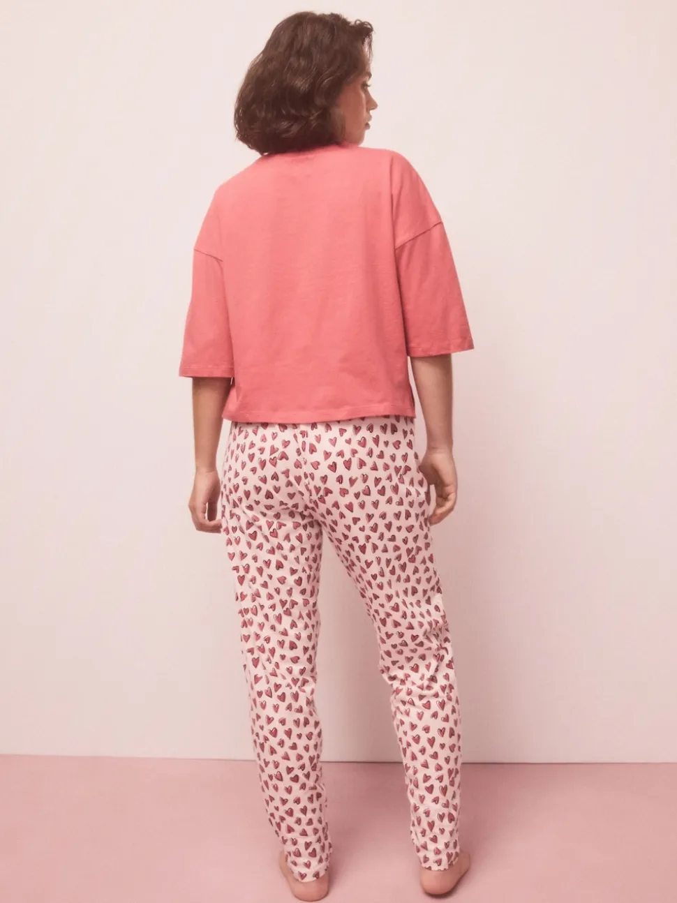 Cœur rouge - Pyjama à manches courtes