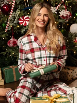 Cyberjammies Manches longues Carreaux Pyjama Set