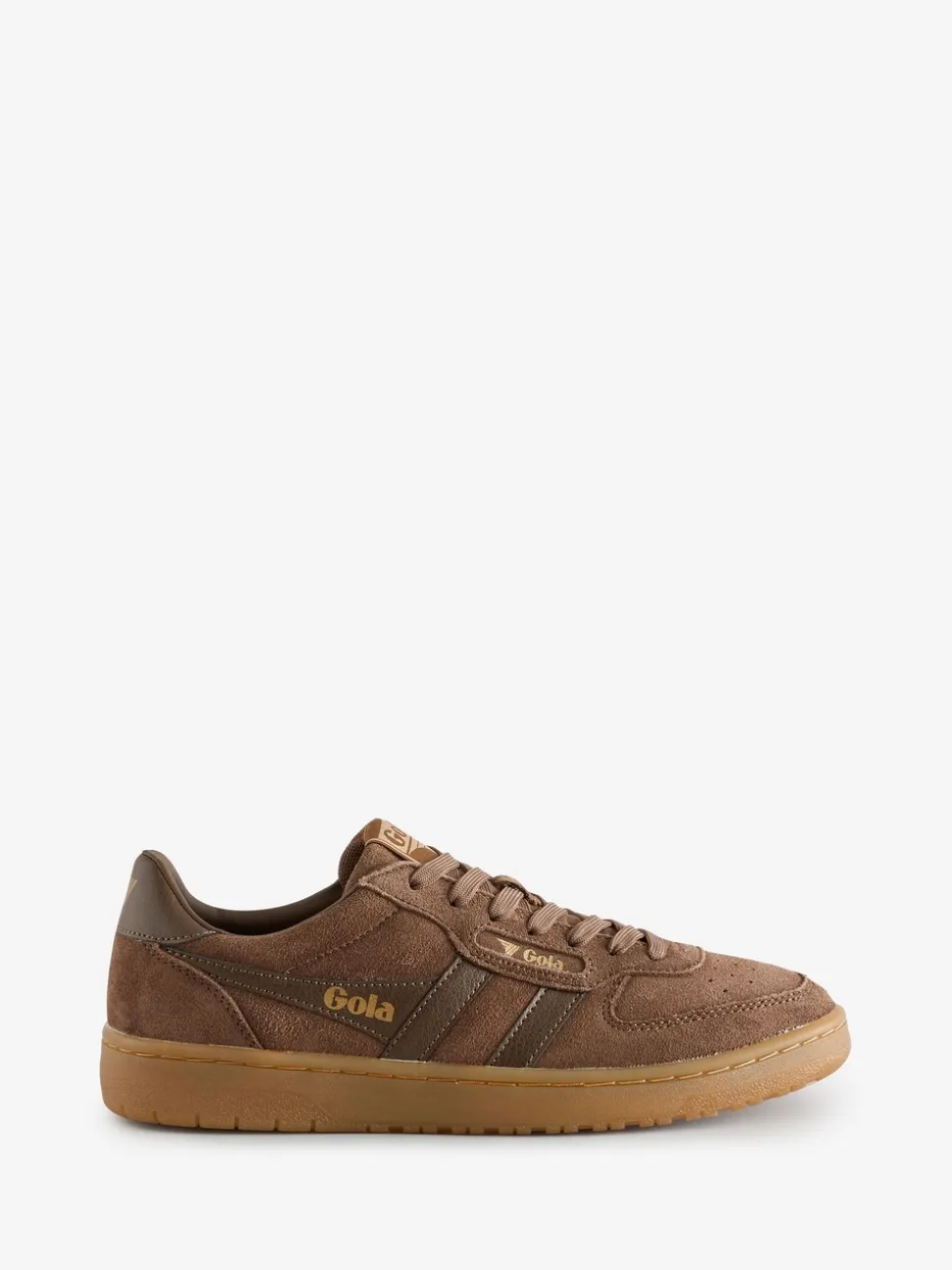 Daim brun foncé - Baskets Gola Hawk femme