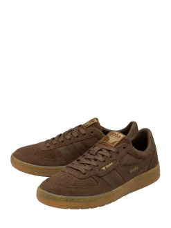 Daim brun foncé - Baskets Gola Hawk femme