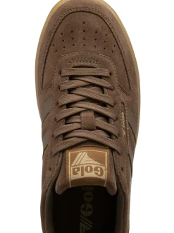 Daim brun foncé - Baskets Gola Hawk femme