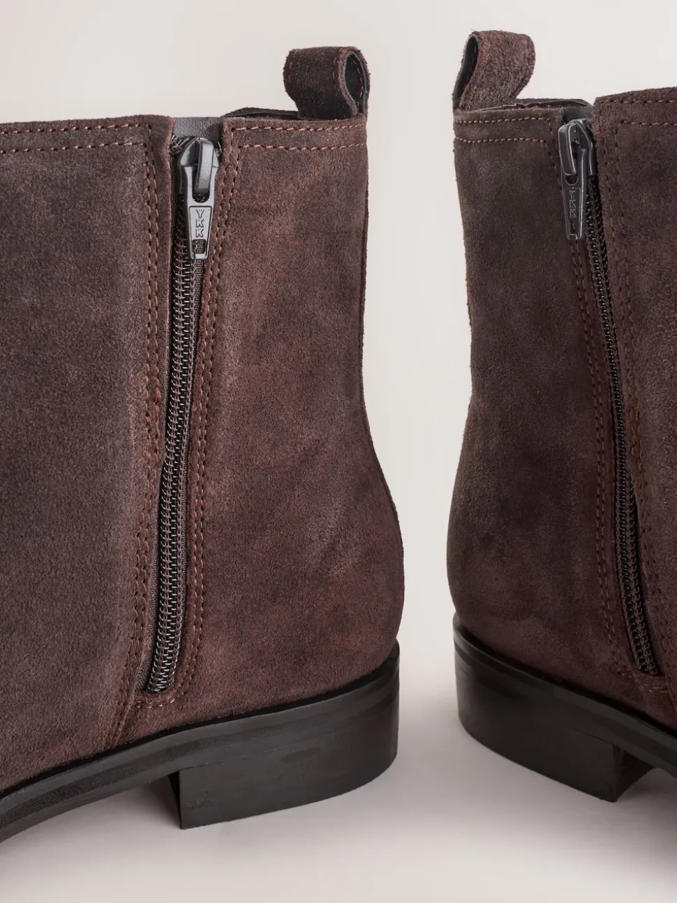 Daim marron chocolat - Bottines Chelsea ultra confortables