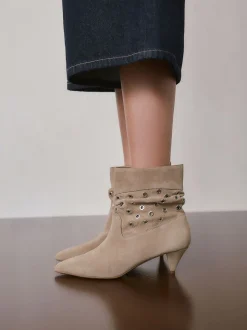 Daim neutre - Bottes Forever Comfort® avec ornements
