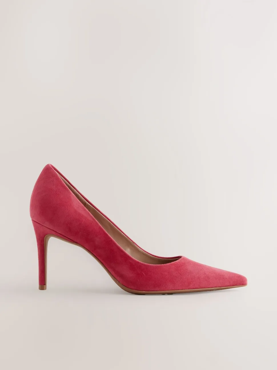 Daim rouge - Chaussures de milieu de terrain en cuir