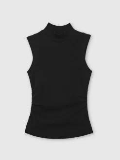 Débardeur Reiss Simone à col montant en coton extensible