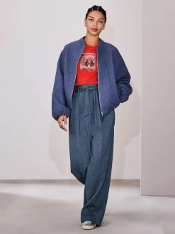 Denim - Pantalons ultra-larges Ceinturé