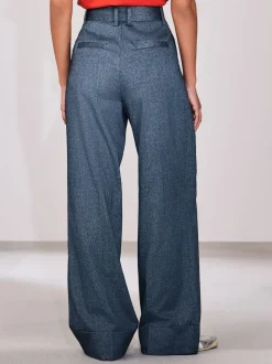 Denim - Pantalons ultra-larges Ceinturé