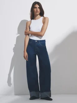 Denim - The Set lot de 2 Jean Denim Jambe large à revers