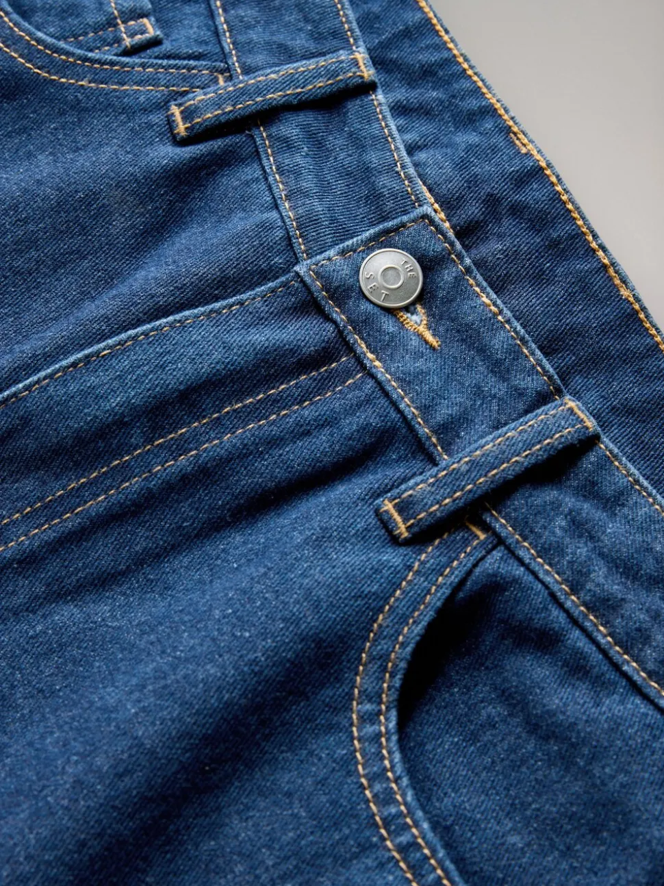 Denim - The Set lot de 2 Jean Denim Jambe large à revers