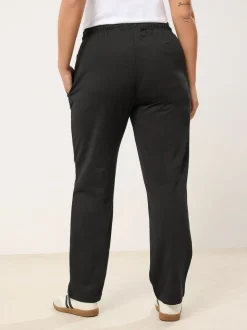 Denim Noir - Pantalon de jogging Yours Curve à taille nouée